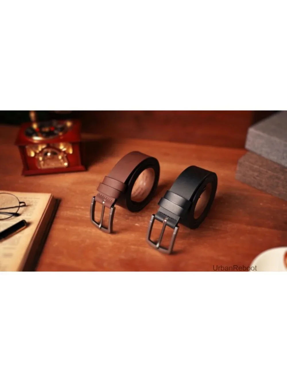 Genuine Leather Men's Belt Personalized Humor Gift Classic Zinc Alloy Buckle